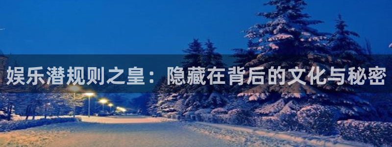 永盈welcome平台开户链接：娱乐潜规则之皇：隐藏在背后的文化与秘密